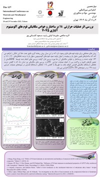 بررسی اثر عملیات حرارتی T6 بر ساختار و خواص مکانیکی فوم‌های آلومنیوم آلیاژی 7075