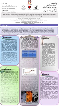 Investigating on mechanical and microstructural properties of dissimilar Aluminum-Copper Joint fabricated via underwater friction stir welding